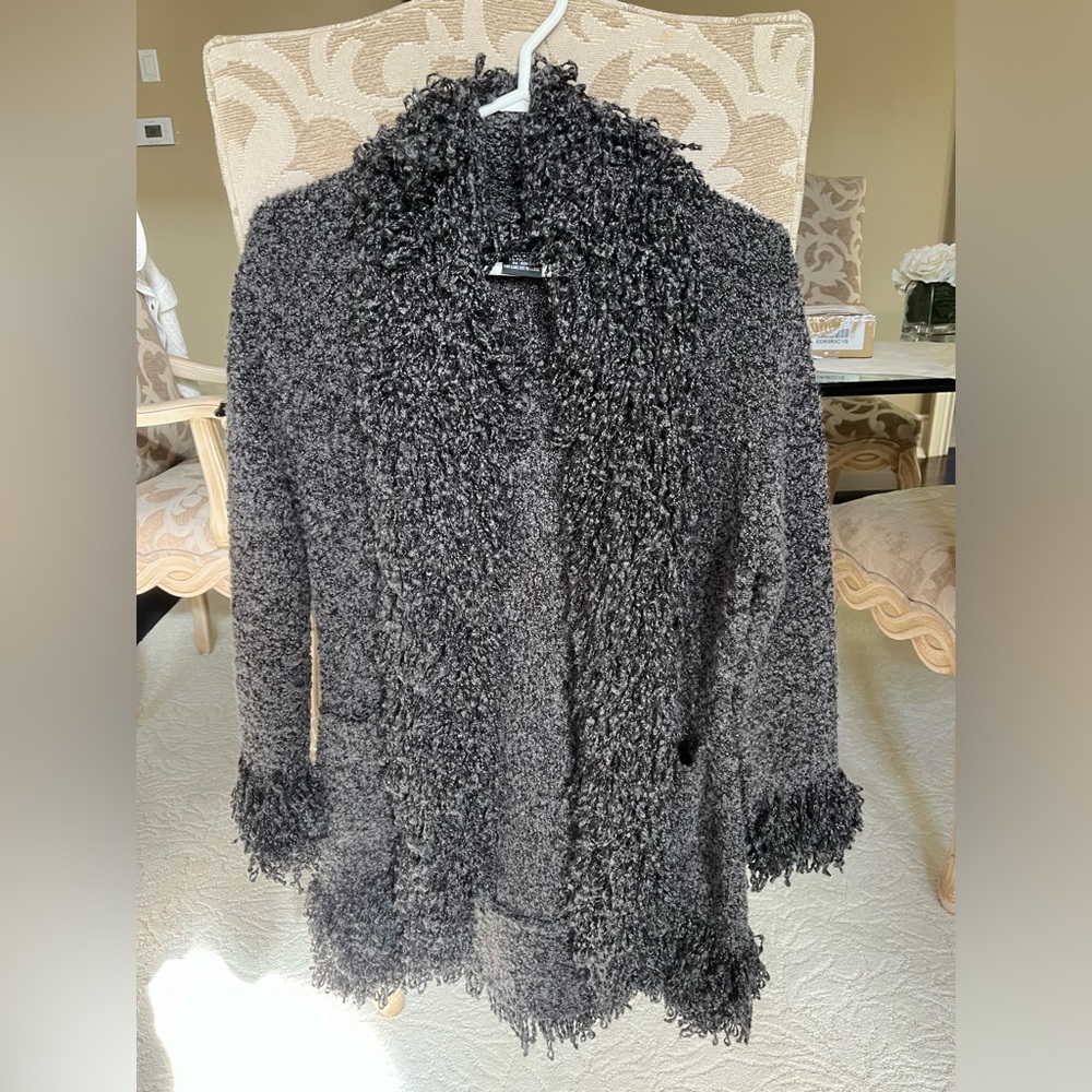 Boucle sweater jacket . Perfect for the fall
